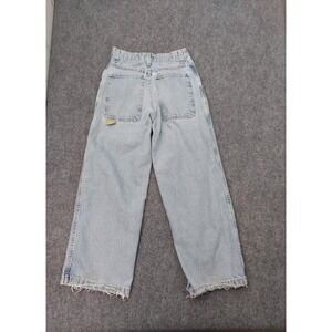 Vtg JNCO Jeans Men 26x28 (30x30) Blue Easy Wide Light Wash Distressed Skater USA